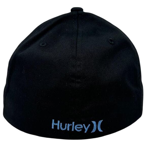 Hurley Men's Hat Lahaina Hawaii Patch Stretch Flex Fit Cap in L/XL Black - Picture 3 of 4